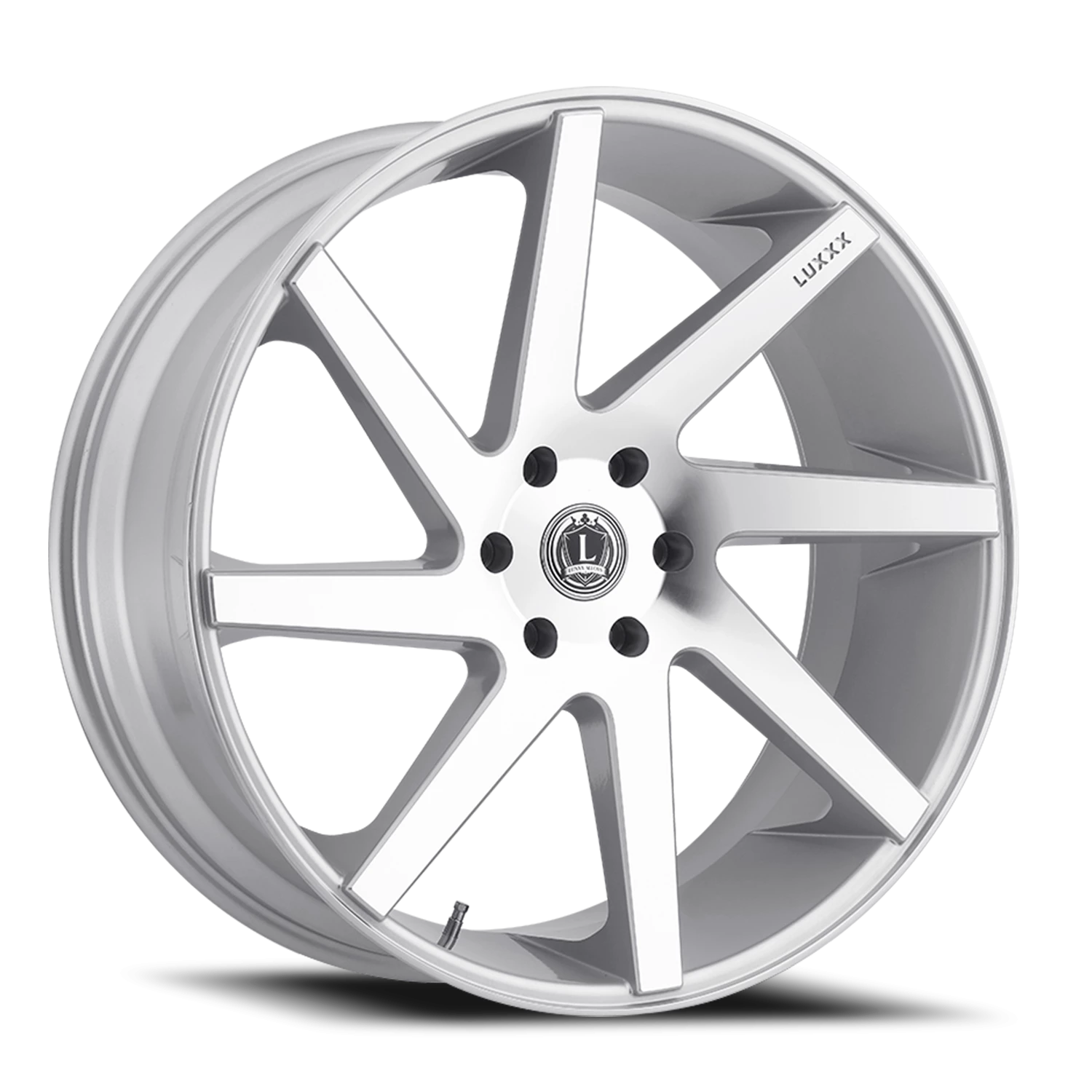 LUX8 24X10 6X139.7 +30 78.1 Silver Machined Face