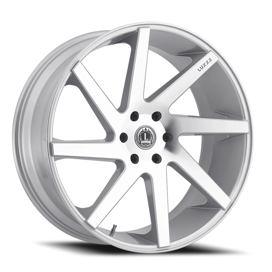 LUX8 24X10 6X139.7 +30 78.1 Silver Machined Face