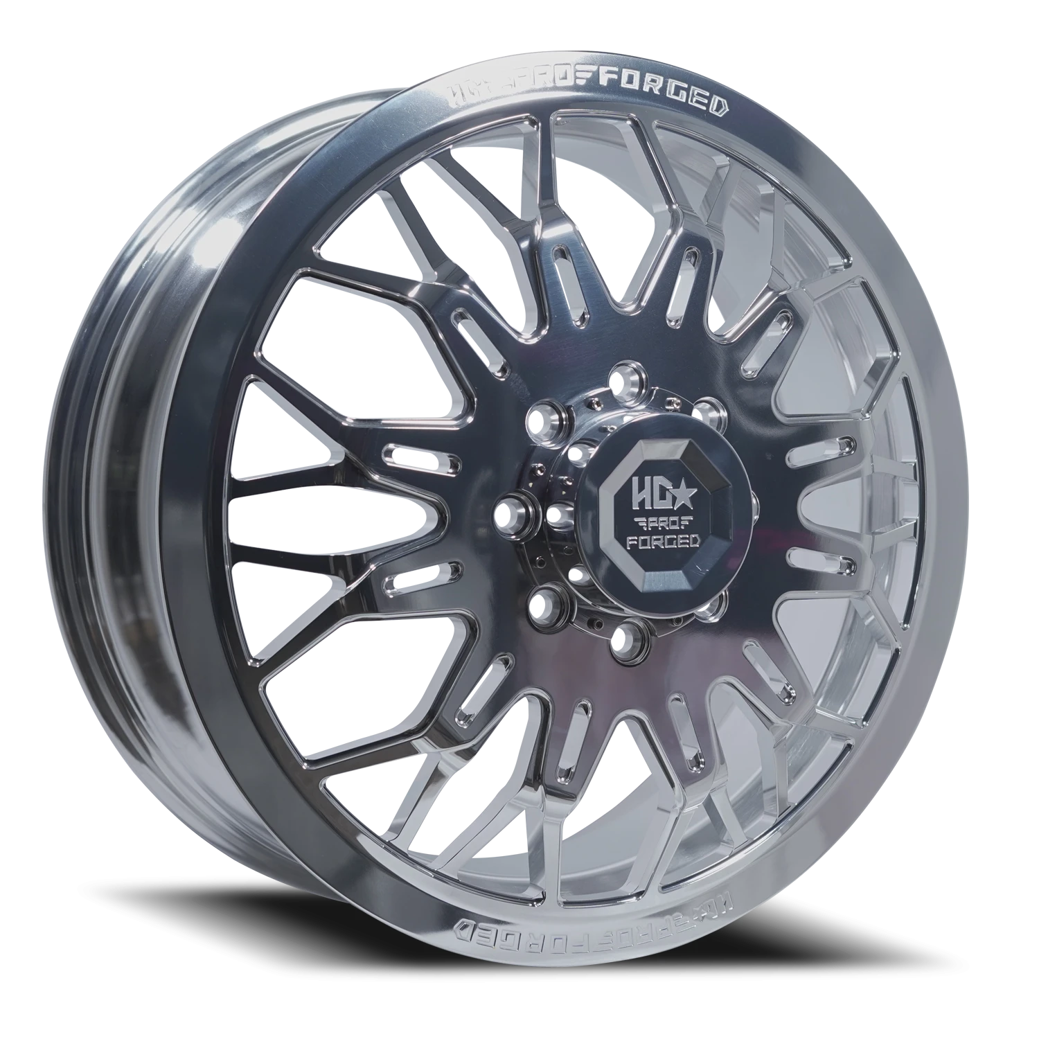 FORGED DUALLY HD03 APACHE 22X8.25 8X165 146 121.4 Polished (Front)