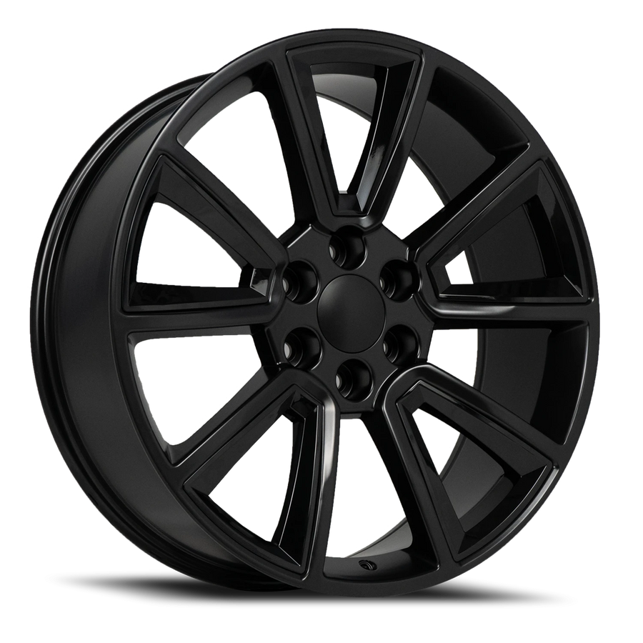 REP C08 26X10 6X139.7 +31 78.1 SATIN BLACK+GLOSS BLACK INSERTS