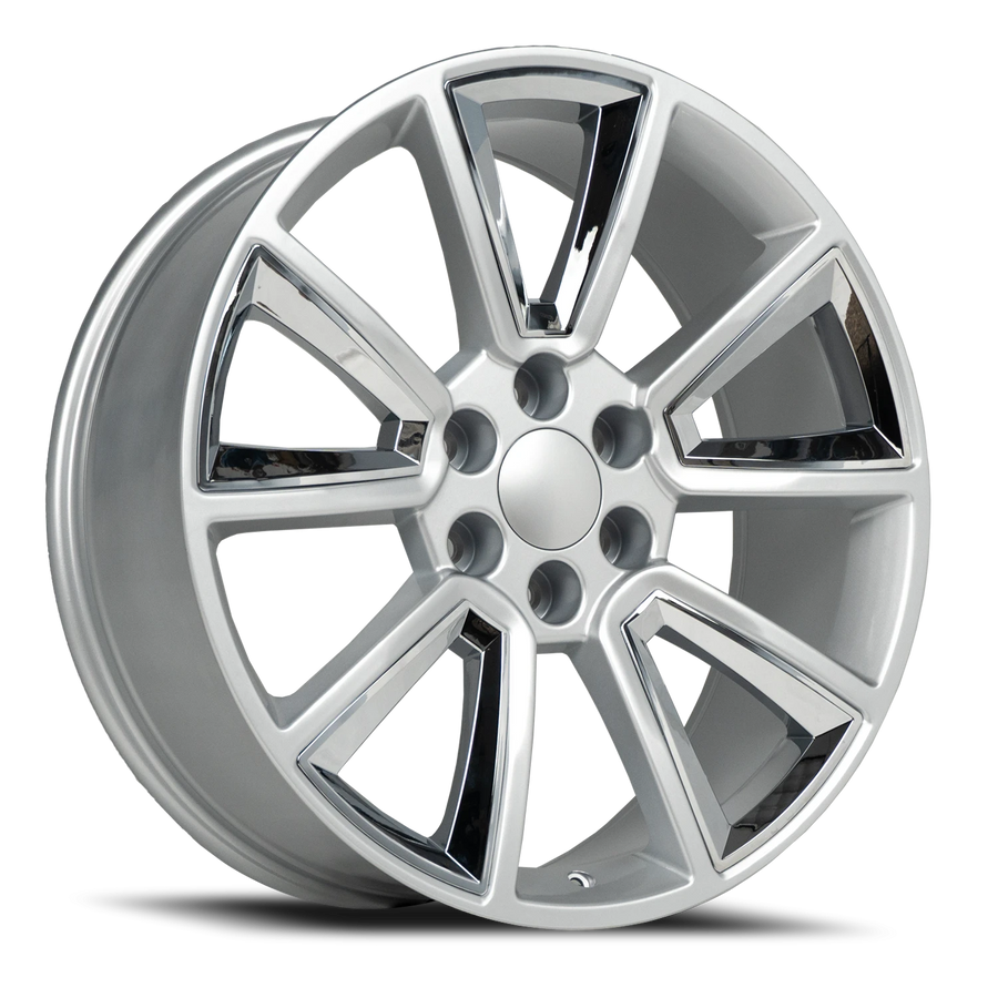 REP C08 24X10 6X139.7+31 78.1 SILVER+CHROME INSERTS