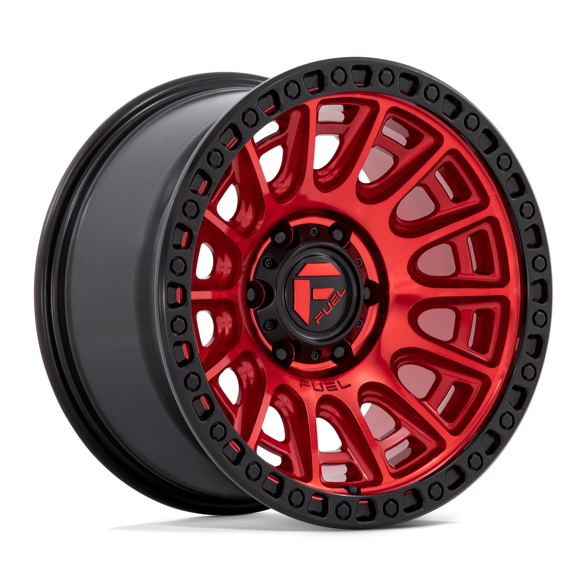 FUEL D834 17X9 5X5.0 C-RED-BLK-RG -12MM
