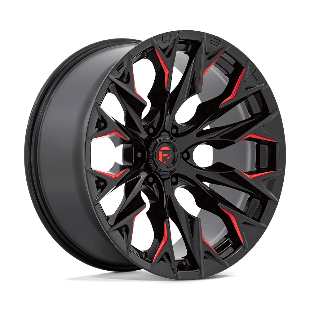 FUEL D823 22X10 6X5.5 G-BLK MILL C-RED -18MM