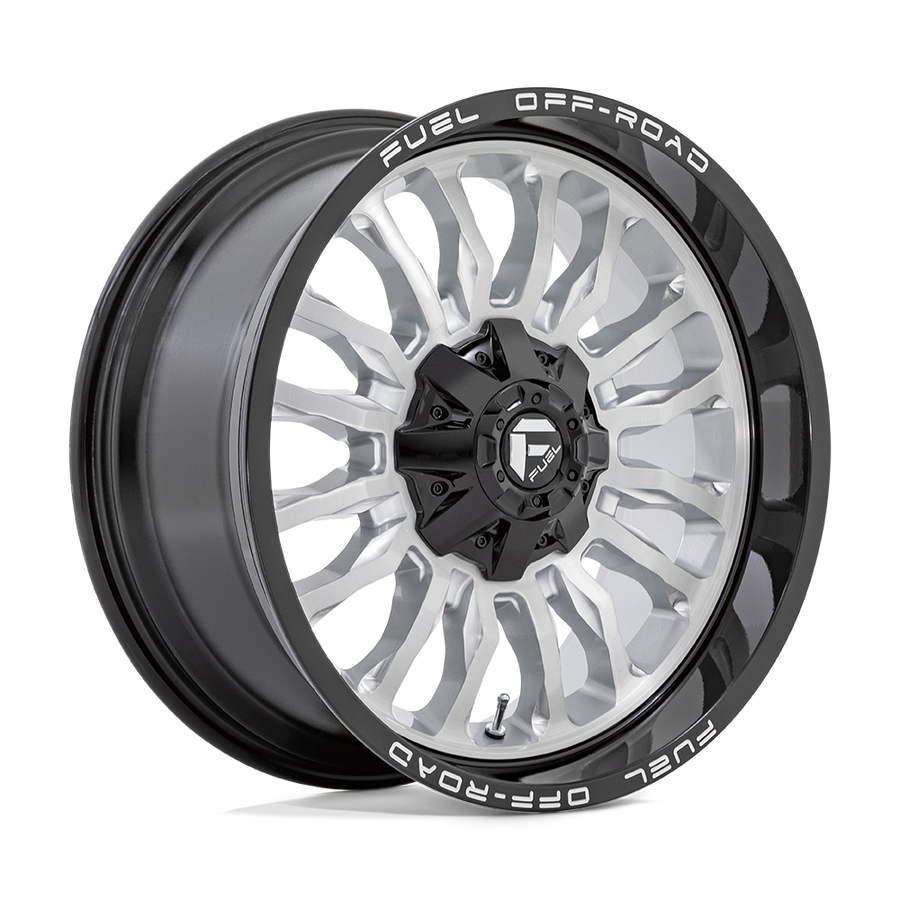 FUEL D798 20X9 8X6.5 SLVR-BRSH BLK-LP 01MM