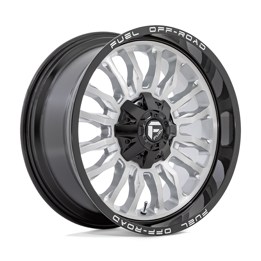 FUEL D798 22X10 8X180 SLVR-BRSH BLK-LP -18MM