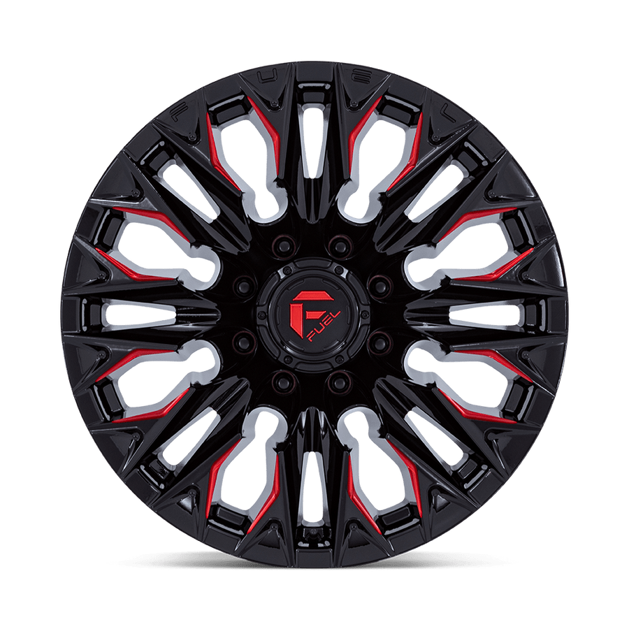 FUEL D823 20X9 8X180 G-BLK MILL C-RED 20MM