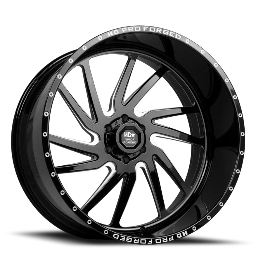 FORGED HDPRO-01 HORNET 26X12 6X139.7 -44 106.1 Gloss Black Milled (Right)