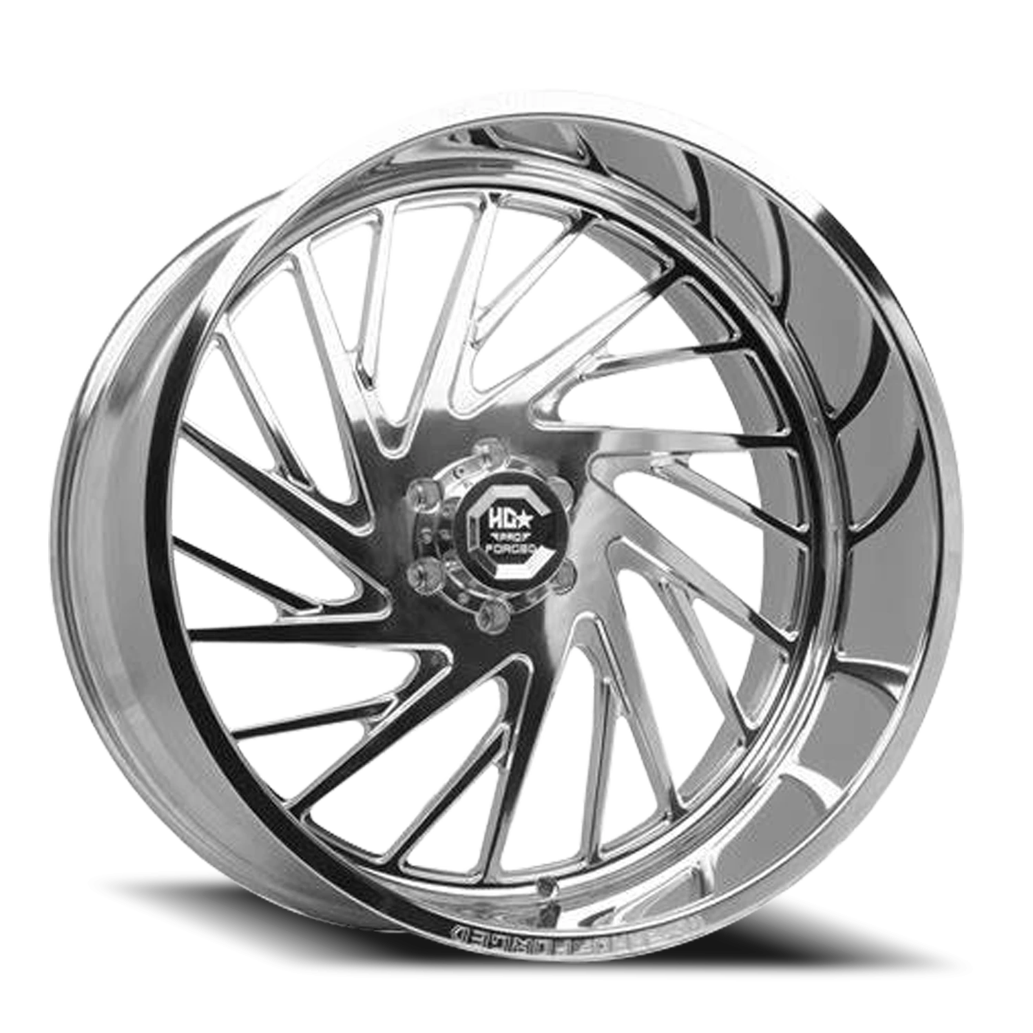 FORGED HDPRO-04 RAPTOR 22X12 8X165 -44 122.1 High Polished (Left)