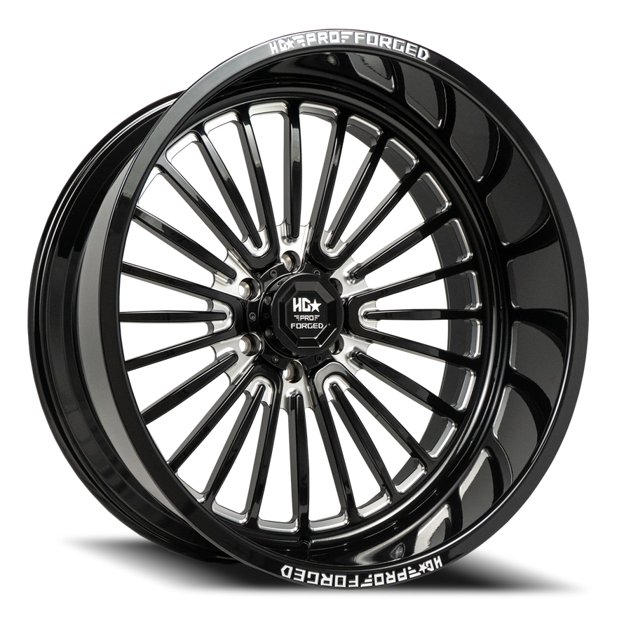 FORGED HDPRO-06 WARHOG 24X12 6X139.7 -44 106.1 Gloss Black Milled