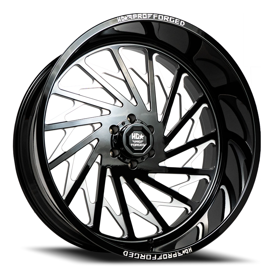 FORGED HDPRO-08 HAWKER 26X14 6X139.7 -76 106.1 Gloss Black Milled (Left)