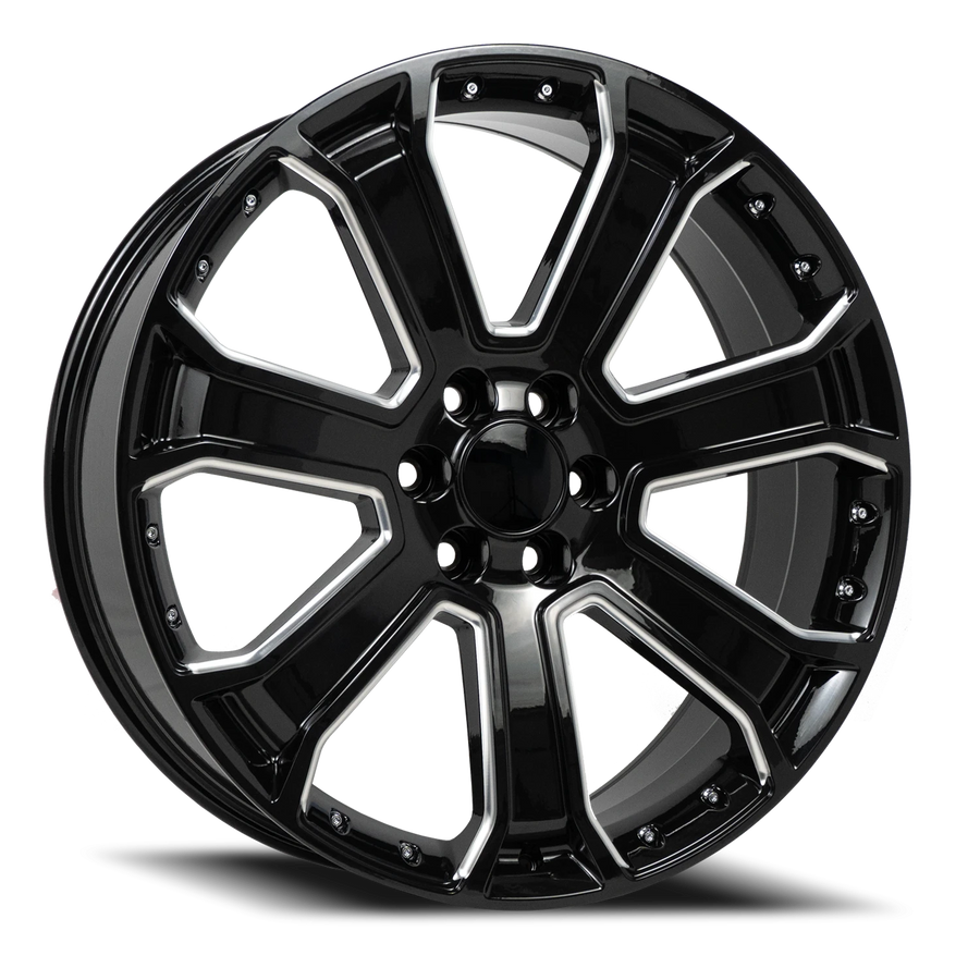 REP G06 26X10 6X139.7 +31 78.1 Gloss Black Milled