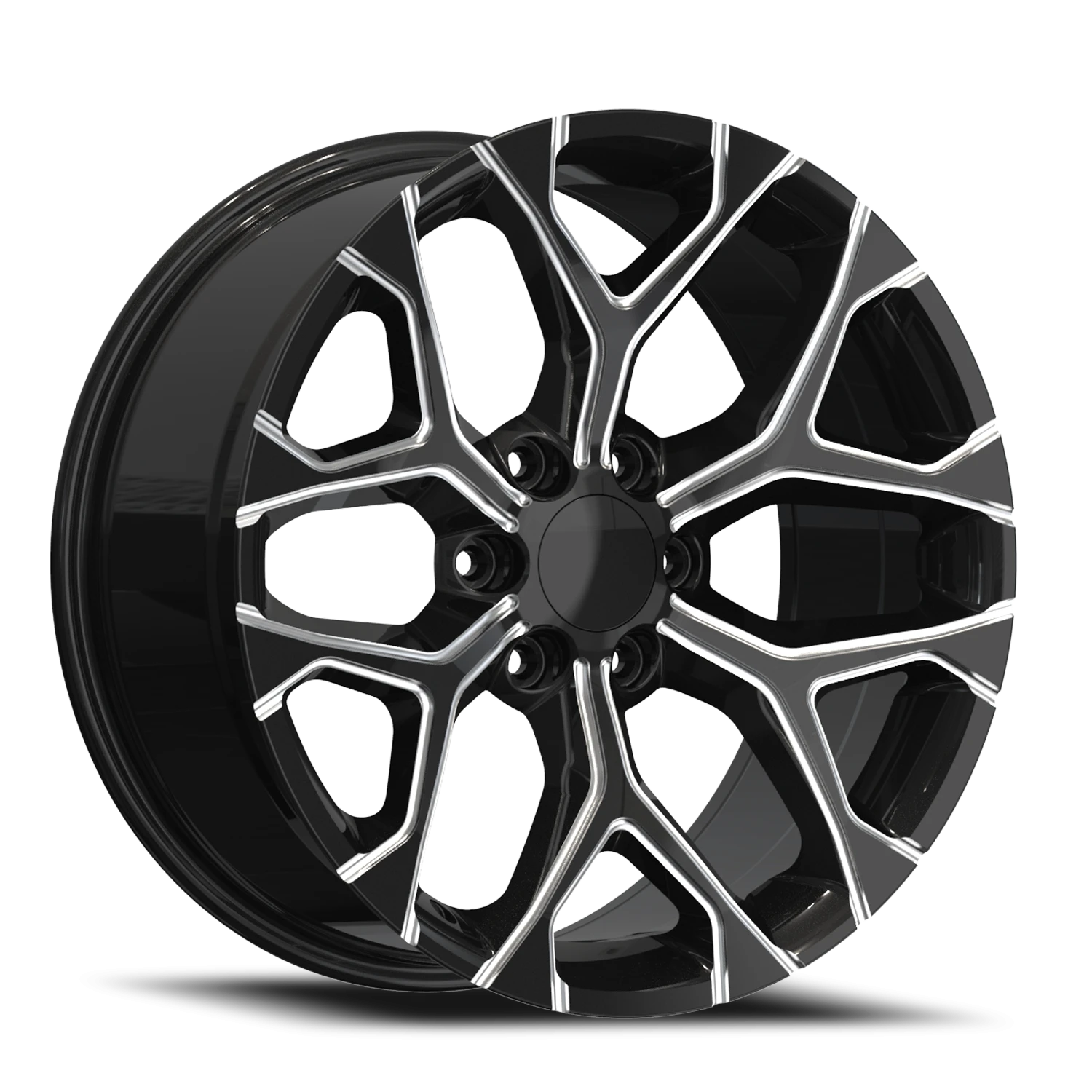 REP G09 24X10 6X139.7 +28 78.1 Gloss Black Milled