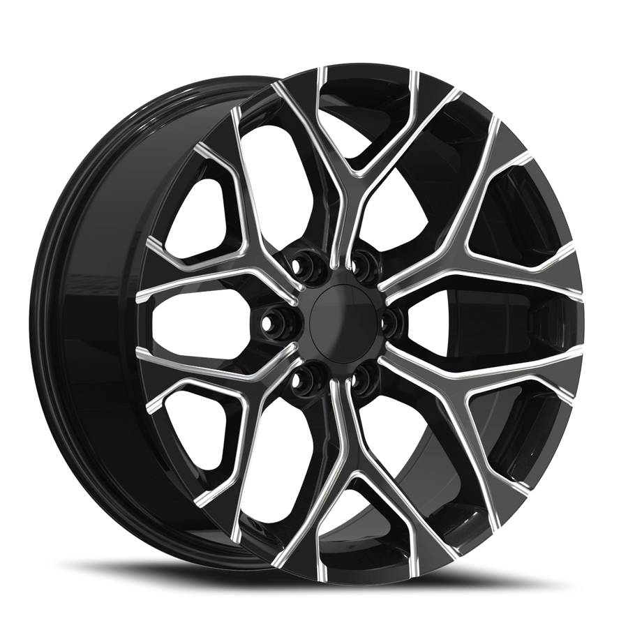 REP G09 22X9 6X139.7+31 78.1 GLOSS BLACK MILLED