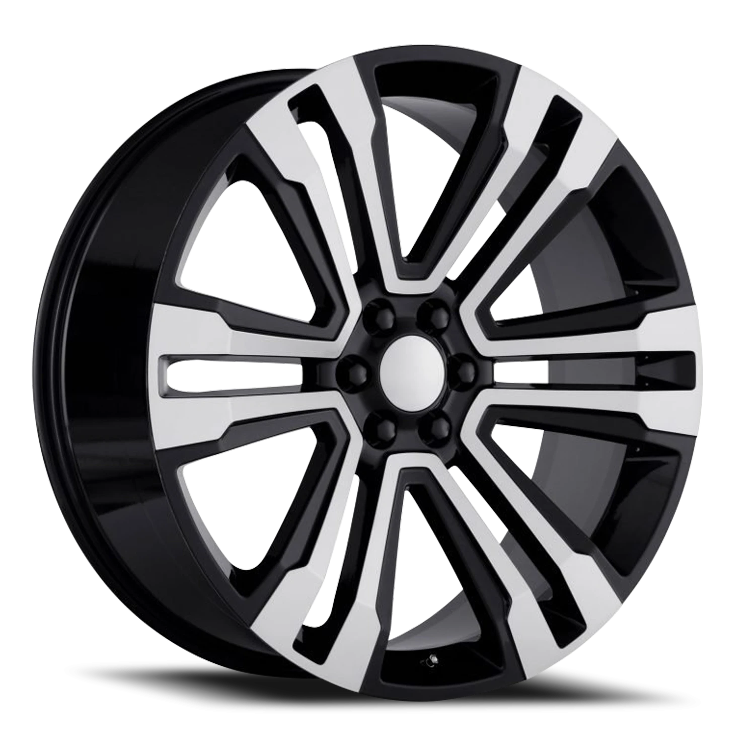 REP G10 26X10 6X139.7 +30 78.1 Gloss Black Machined Face