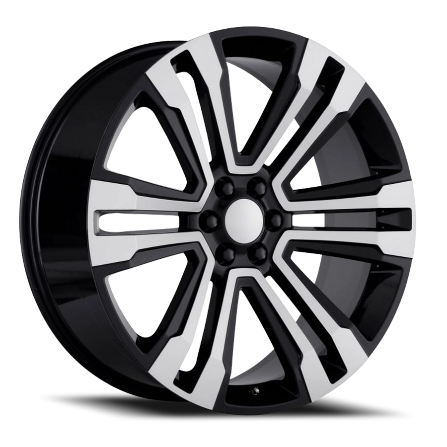 REP G10 22X9 6X139.7 +24 78.1 Gloss Black Machine Face