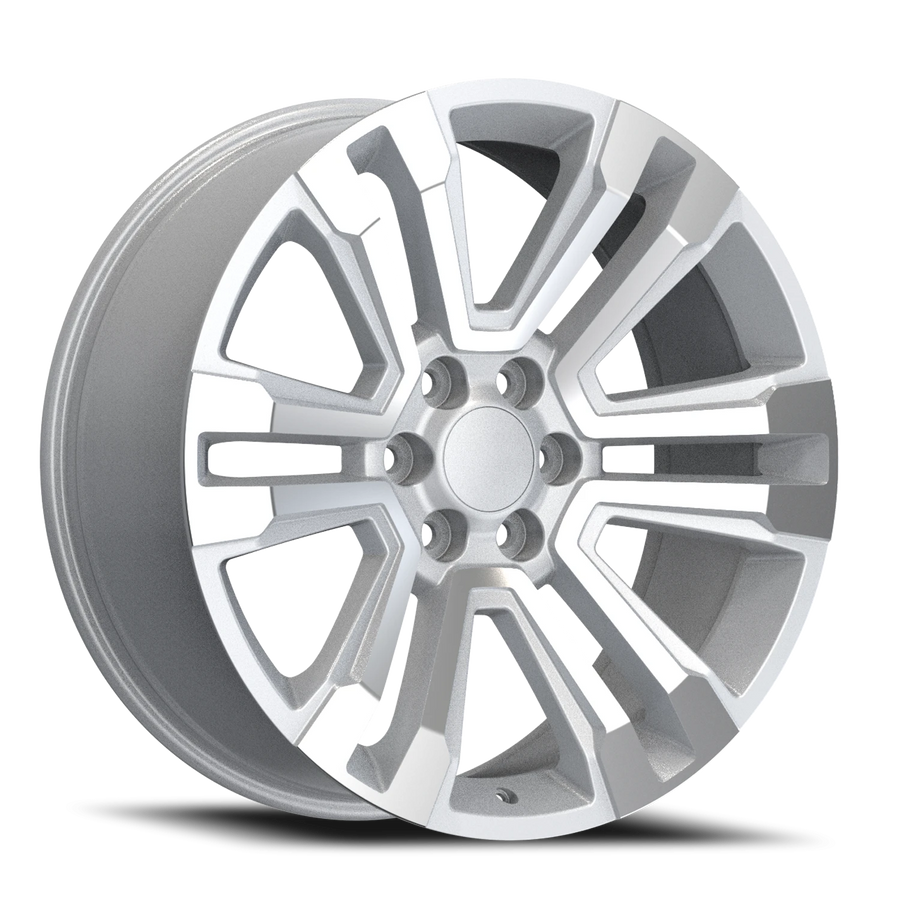 REP G10 22X9 6X139.7 +24 78.1 Silver Machined Face