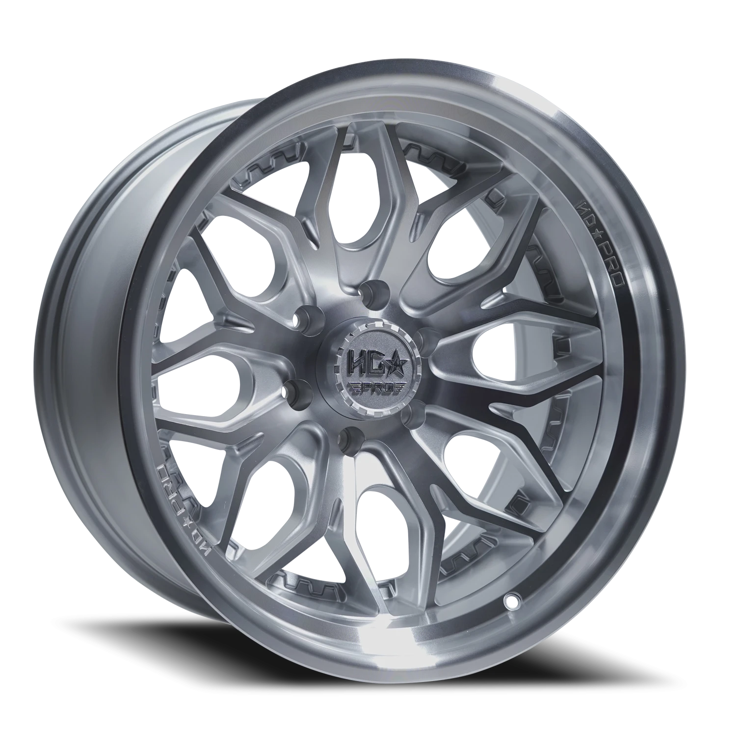 LHDPRO5 20X11 6X139.7 -33 106.1 Gloss Silver Machined w/ Machined Lip