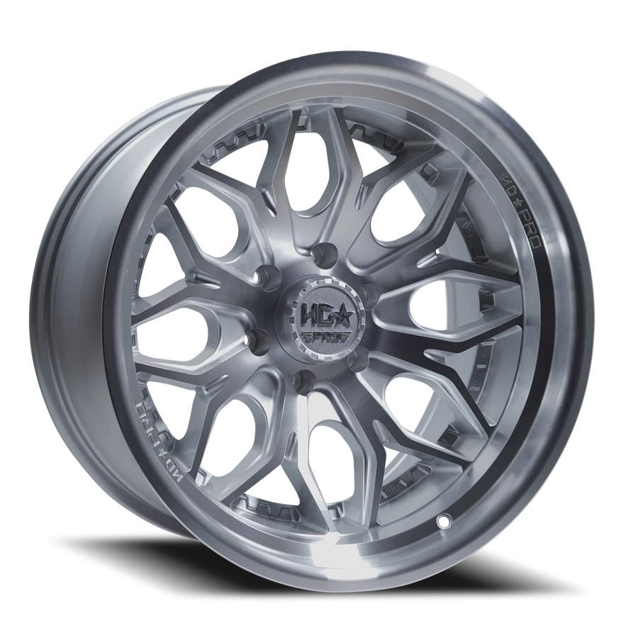 LHDPRO5 22X11 6X139.7 -33 106.1 Gloss Silver Machined Face w/ Machined Lip