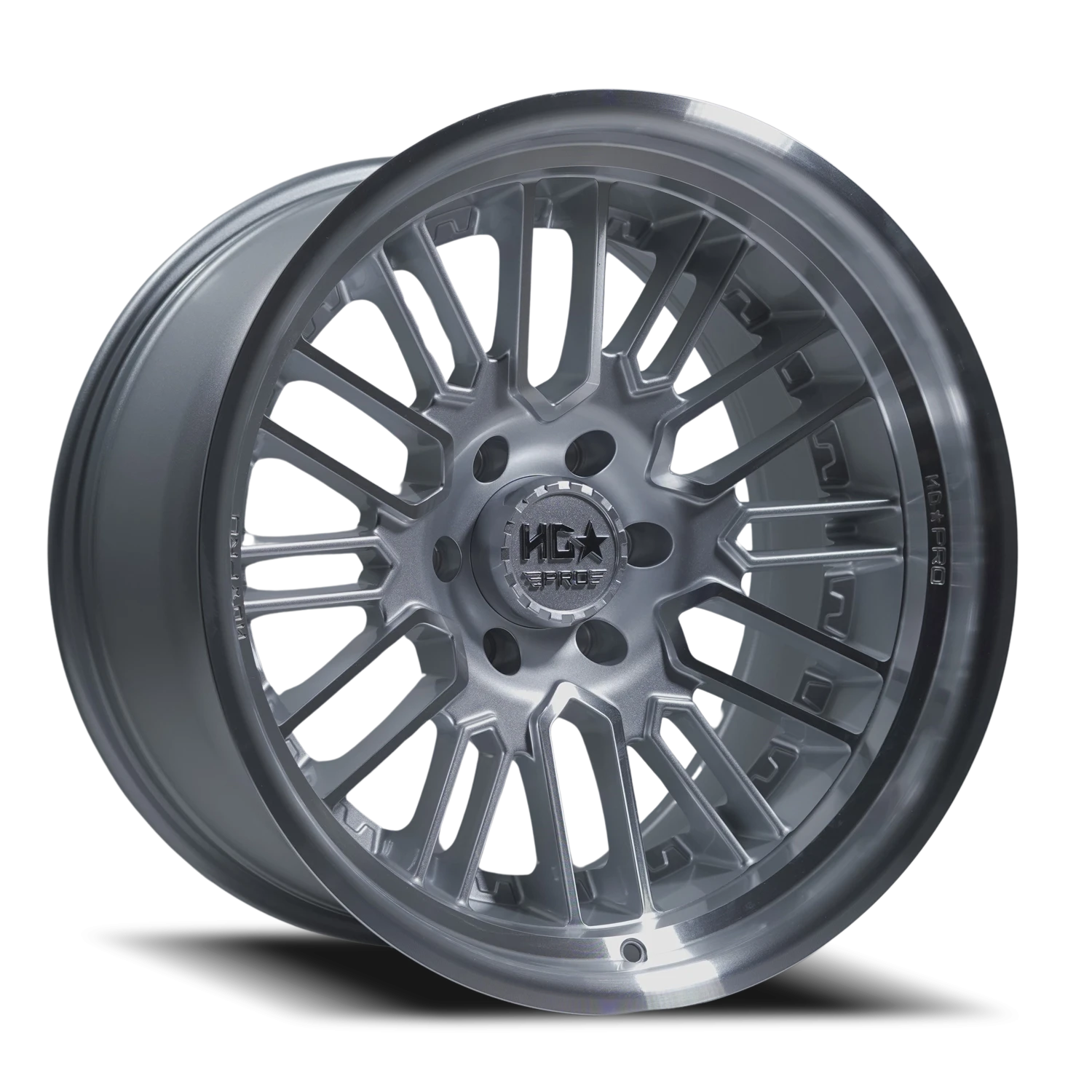 LHDPRO6  20X11 6X139.7 -33 106.1 Silver Machine Face