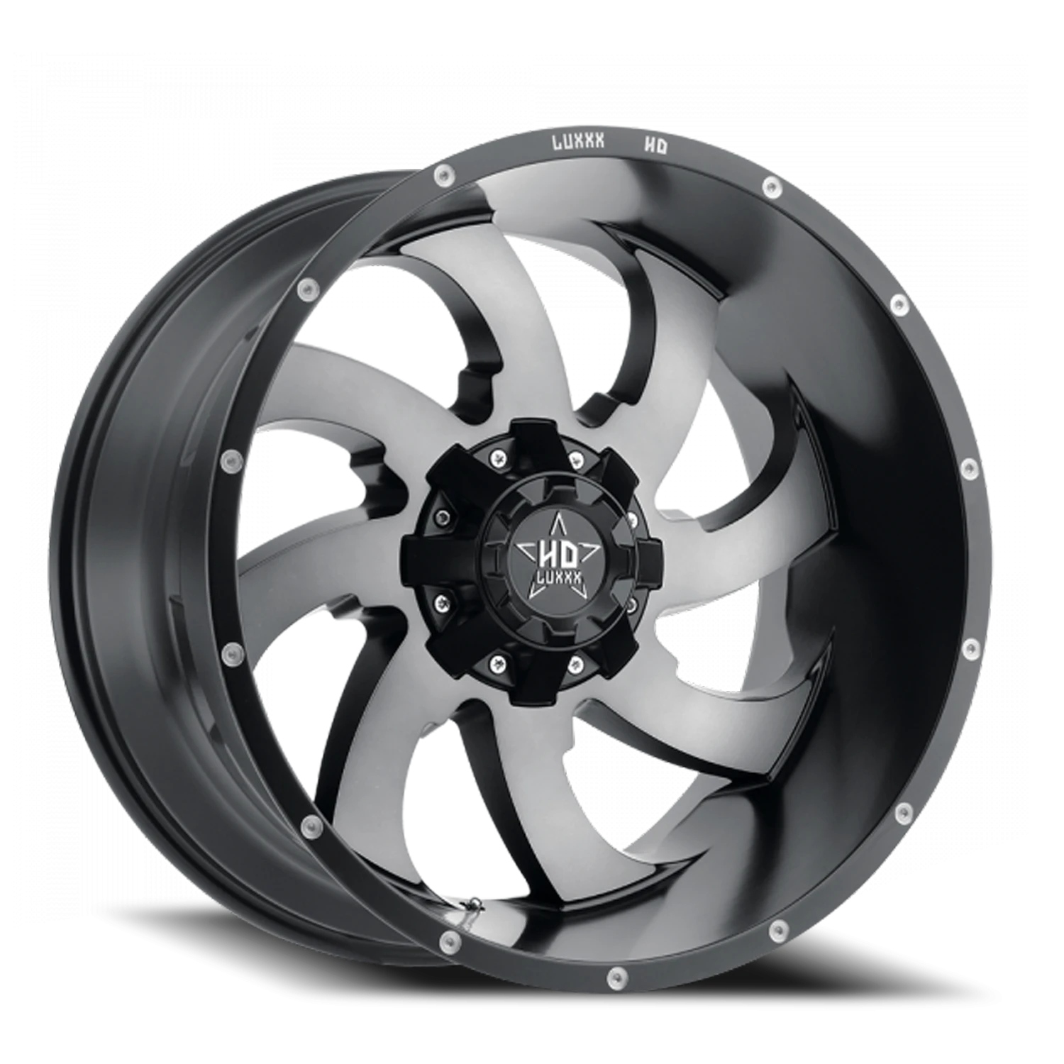 LHD12 20X9 6135/139.7 -12 106.1 Satin Black Gray Face