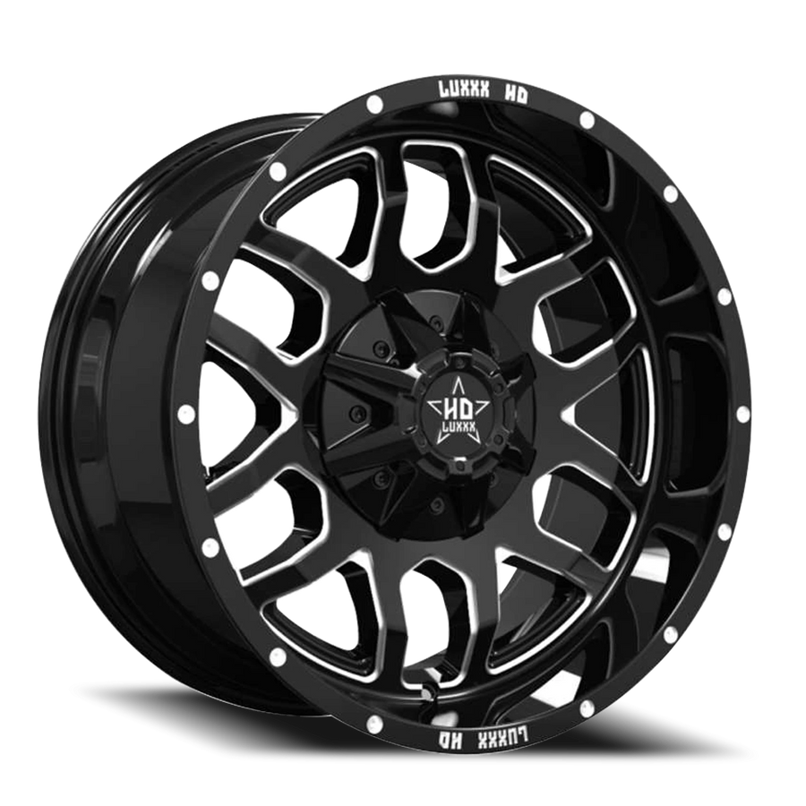 LHD13 20X10 8165/170 -18 125 Gloss Black Milled