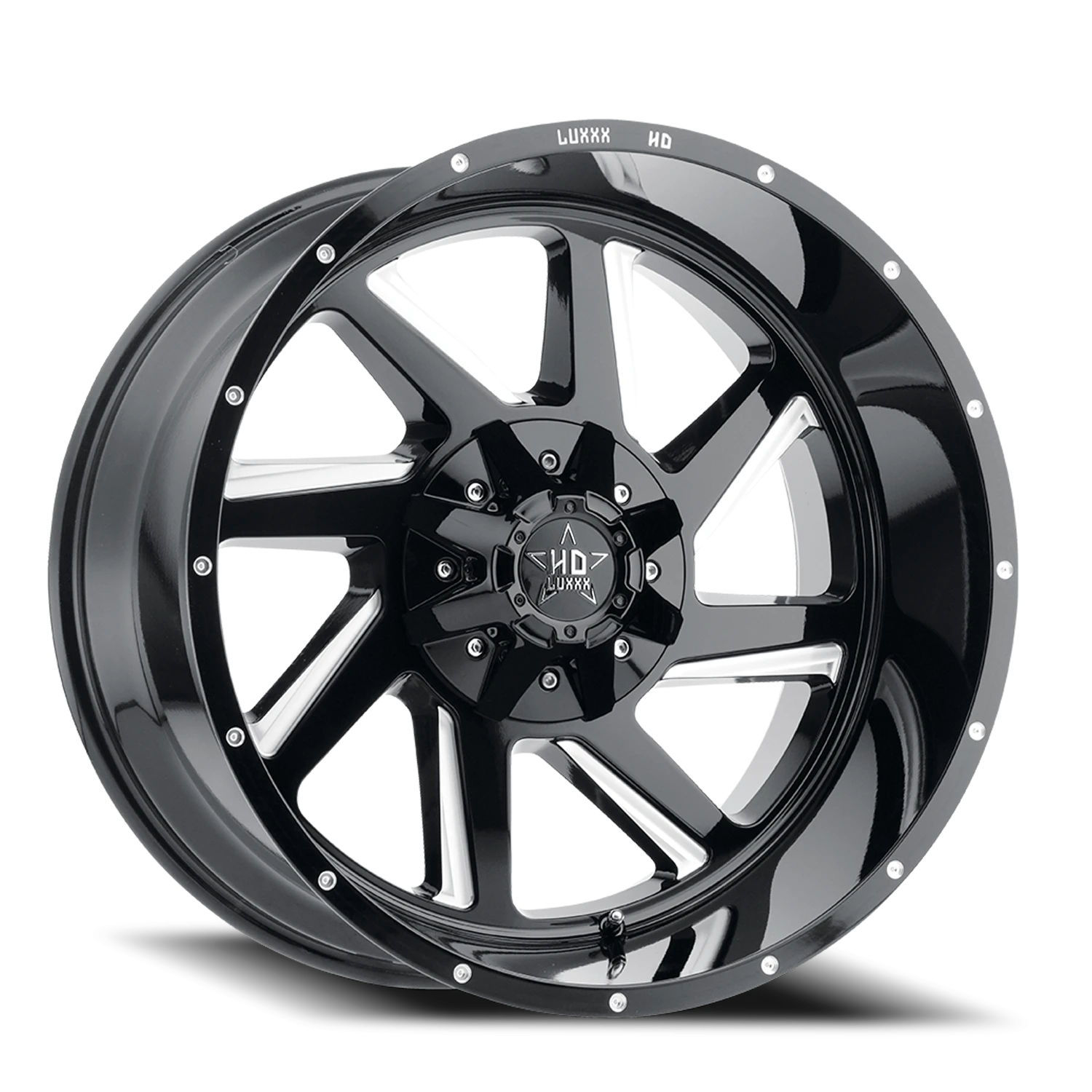 LHD14 17X9 5150/139 +6 110 Gloss Black Milled
