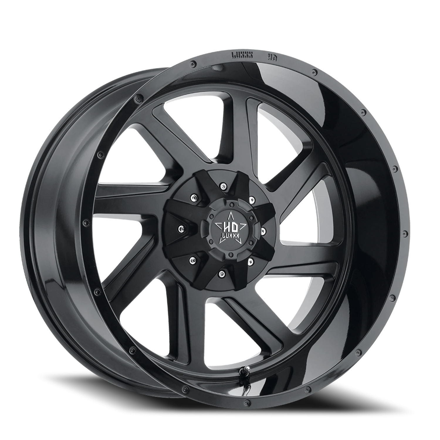 LHD14 18X9 8165/170 +6 125 Gloss Black Matte Black Face