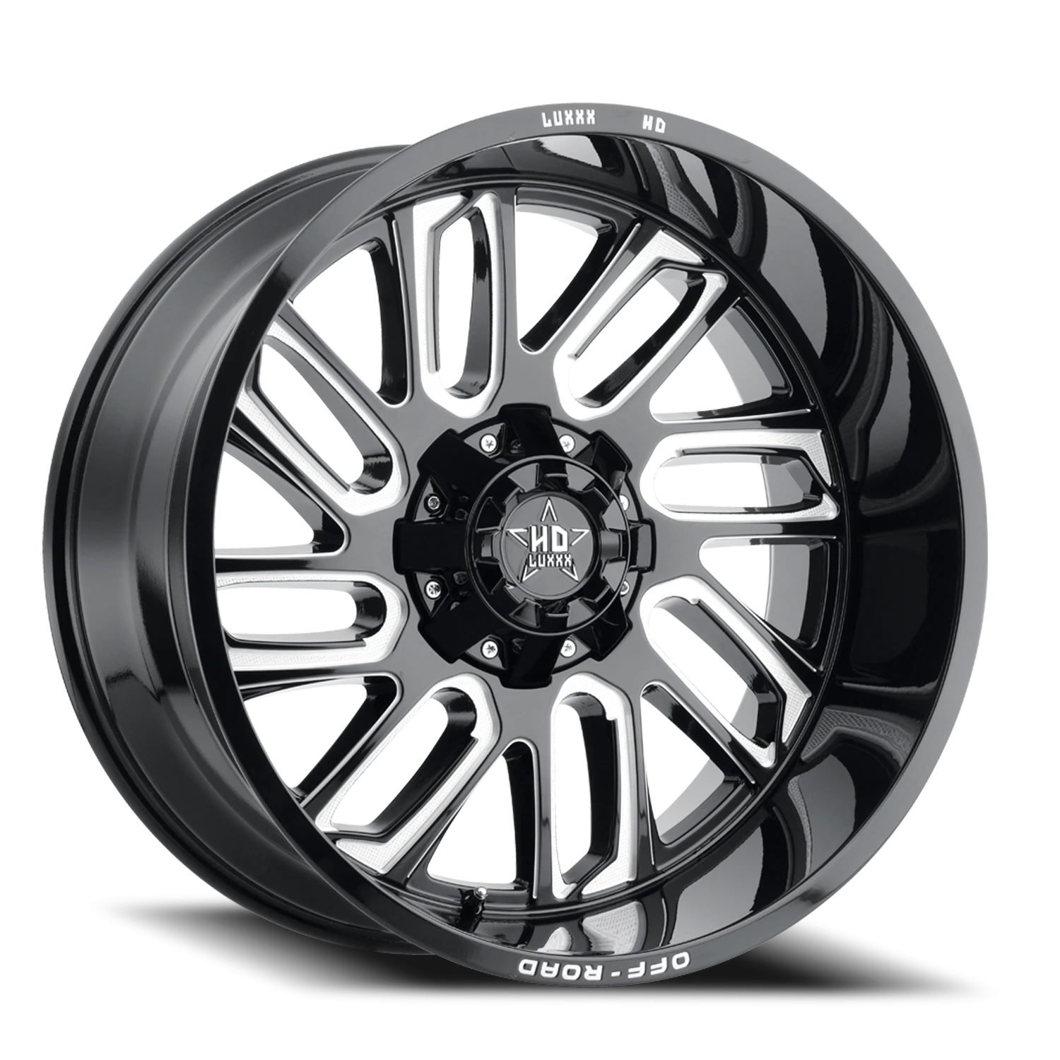 LHD18 20X10 8X180 -18 125 Gloss Black Milled