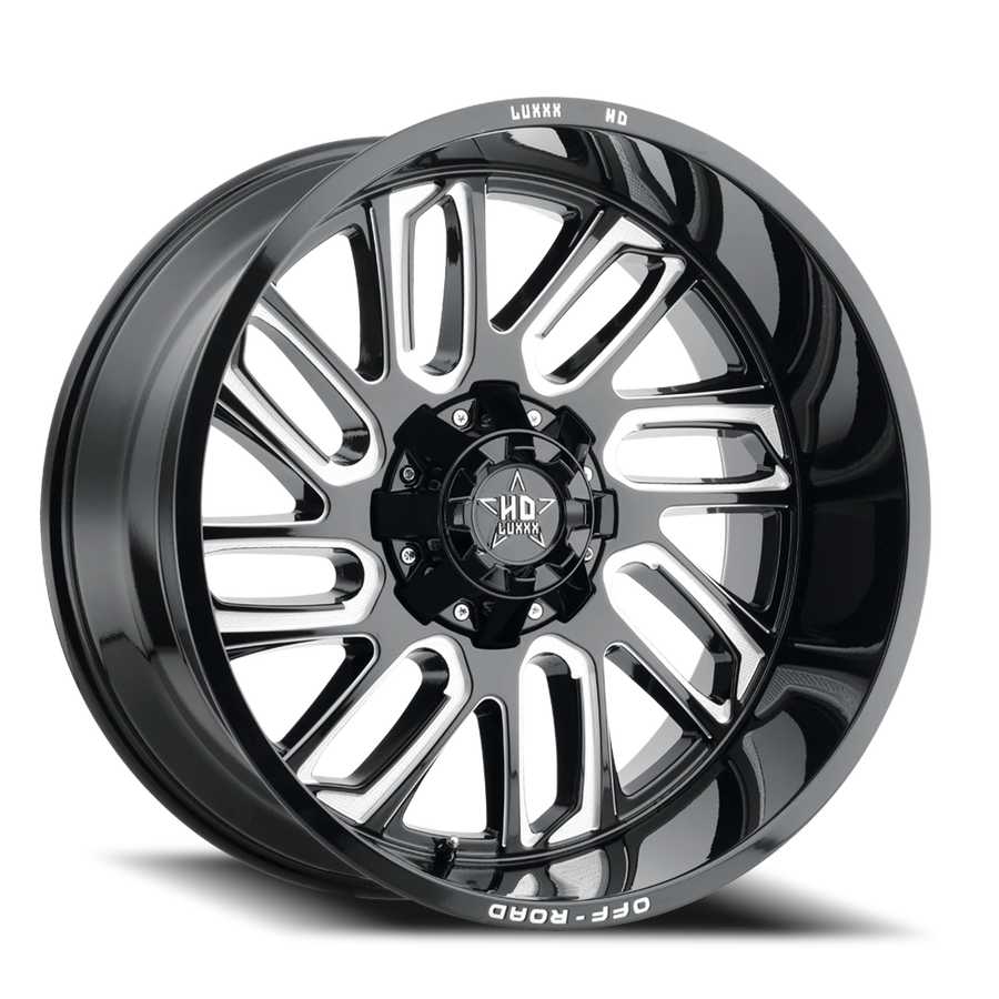 LHD18 20X10 8X180 -18 125 Gloss Black Milled