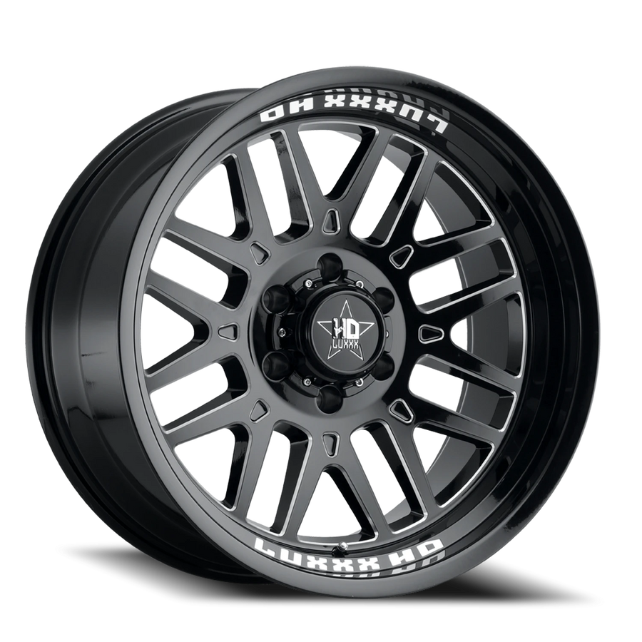 LHD20 20X10 8X180 -18 125/124.3 Gloss Black Milled