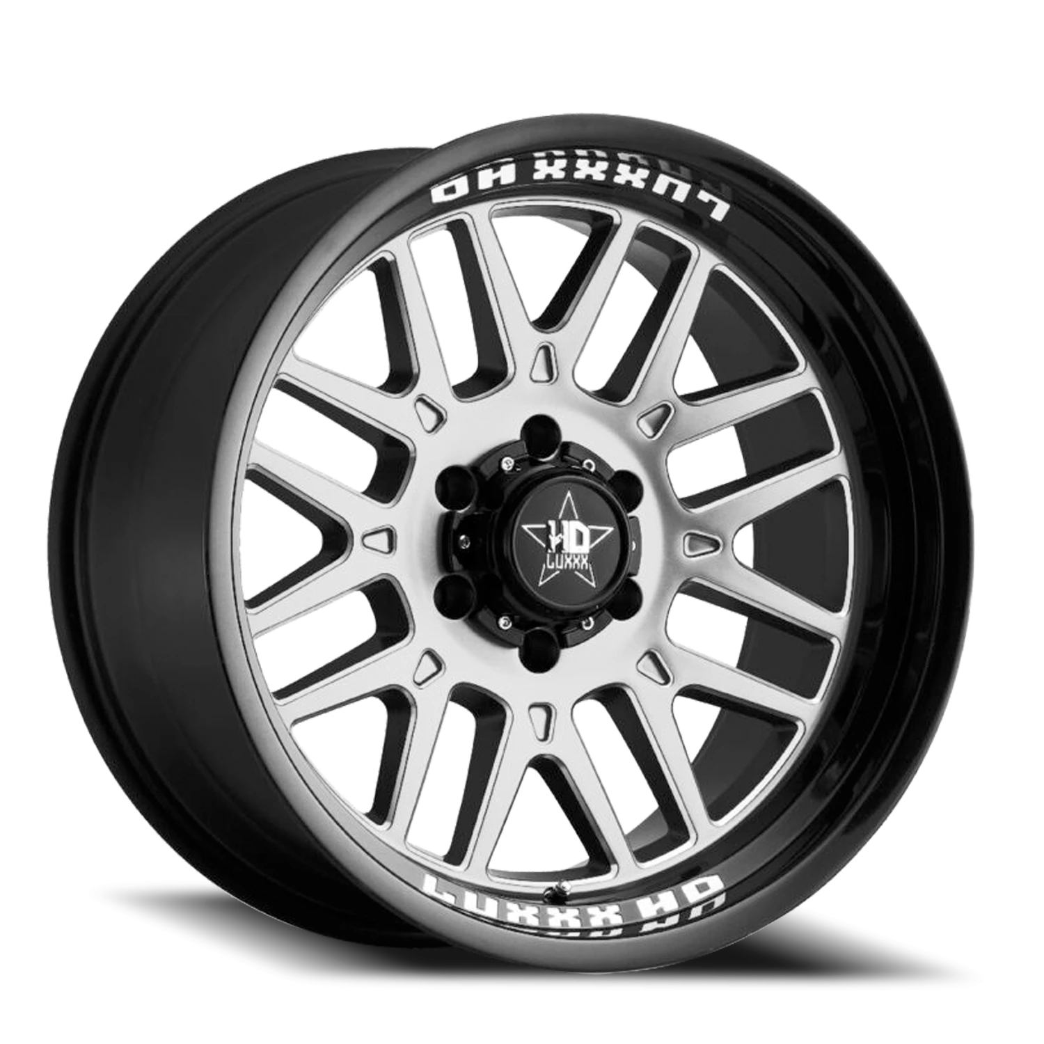 LHD20 20X10 6X139.7 -18 106.1 Gloss Black Machined Face