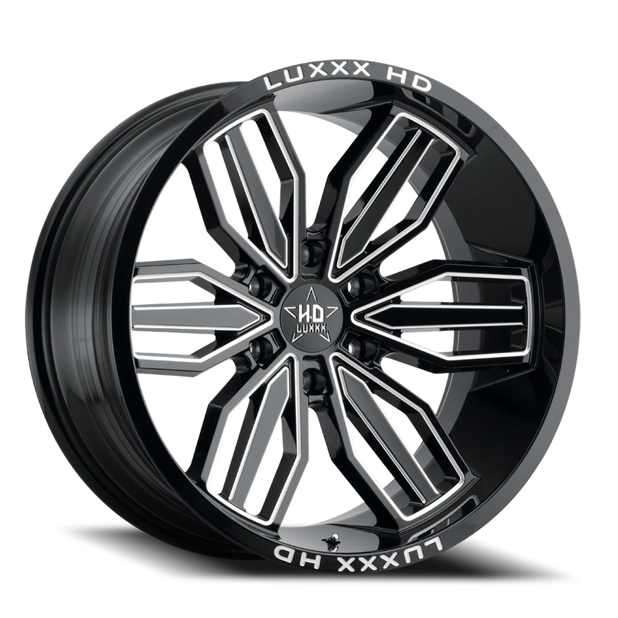 LHD21 20X10 6X135 -18 87.1 Gloss Black Milled