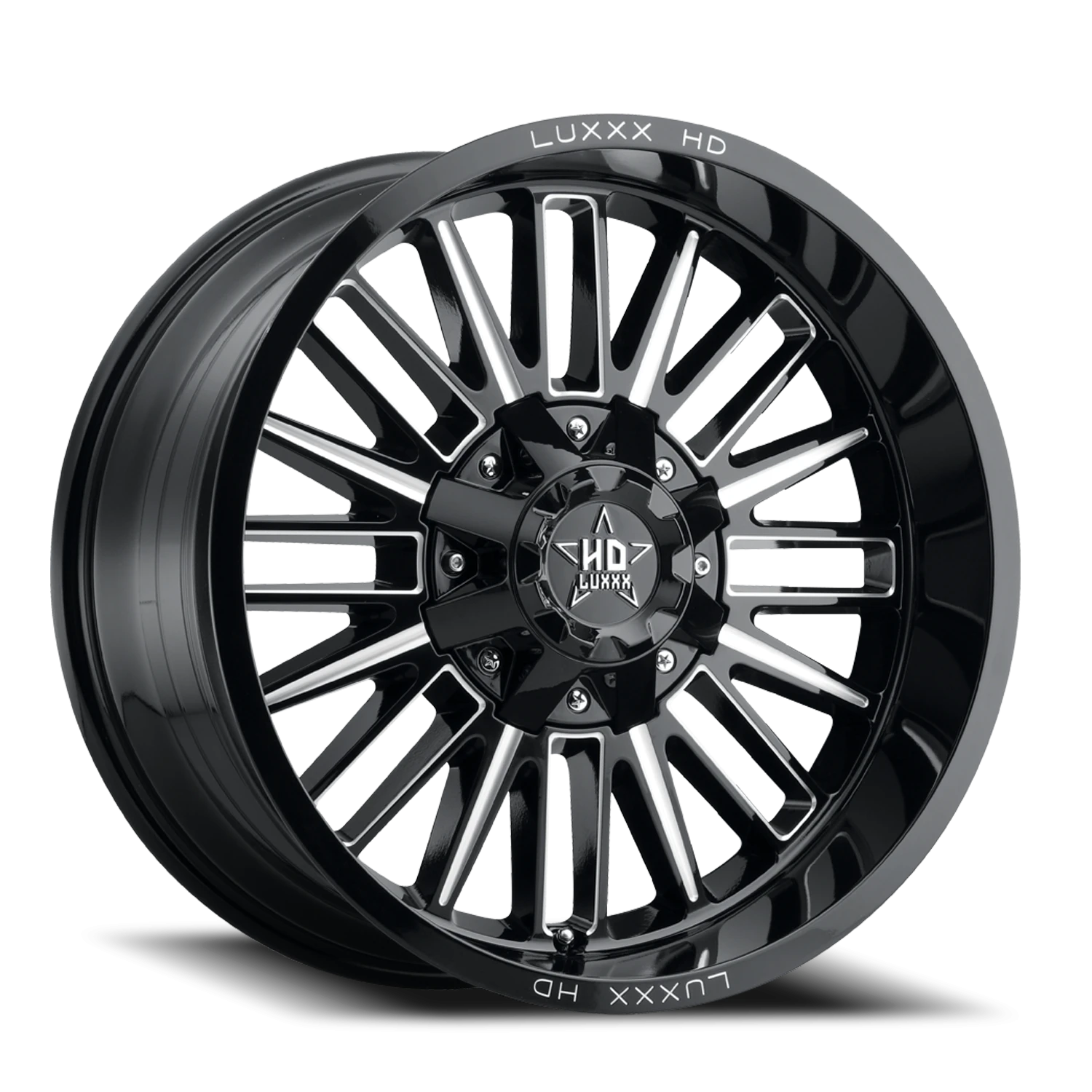 LHD23 20X10 5139.7/150 -18 110 Gloss Black Milled