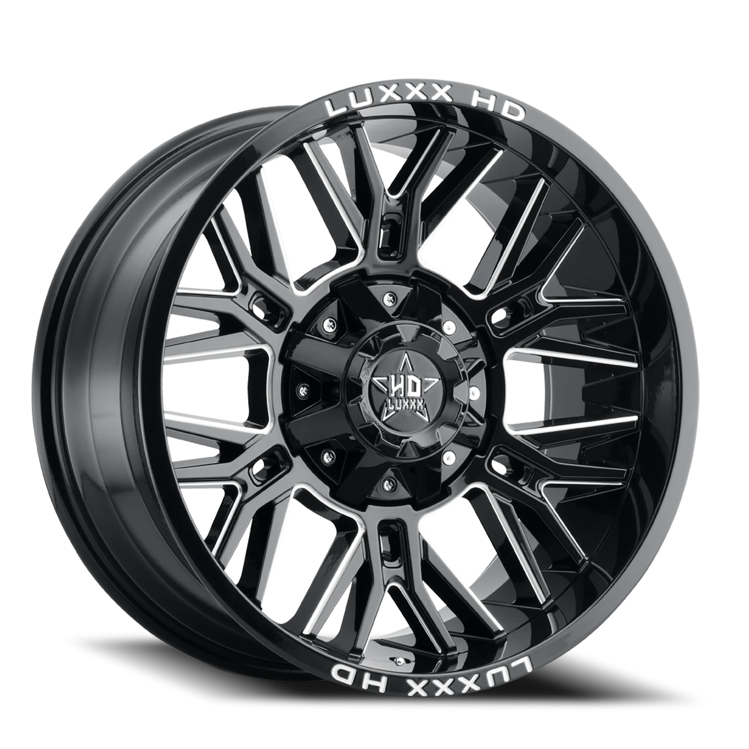 LHD25 20X10 8165/170 -18 125 Gloss Black Milled