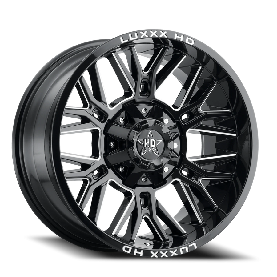 LHD25 20X10 8165/170 -18 125 Gloss Black Milled