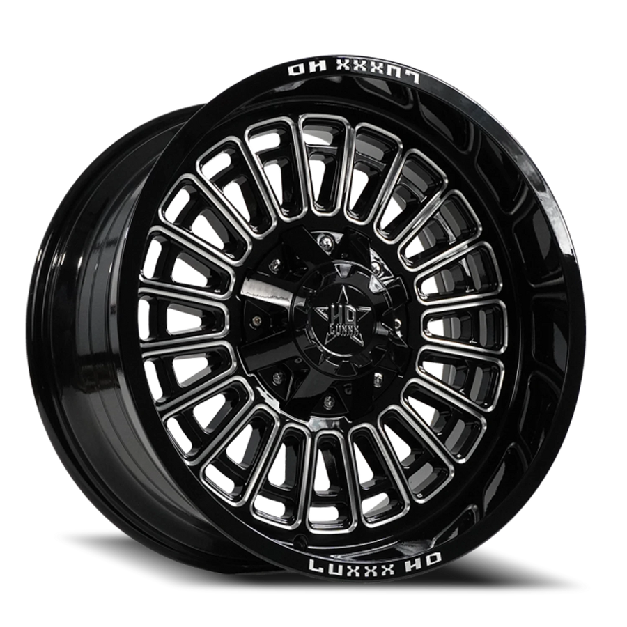 LHD27 20X10 8165/170 -18 125 Gloss Black Milled