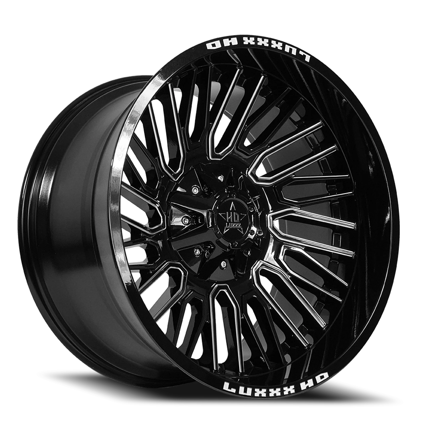 LHD28 22X12 5127/139.7 -44 78.1 Gloss Black Milled