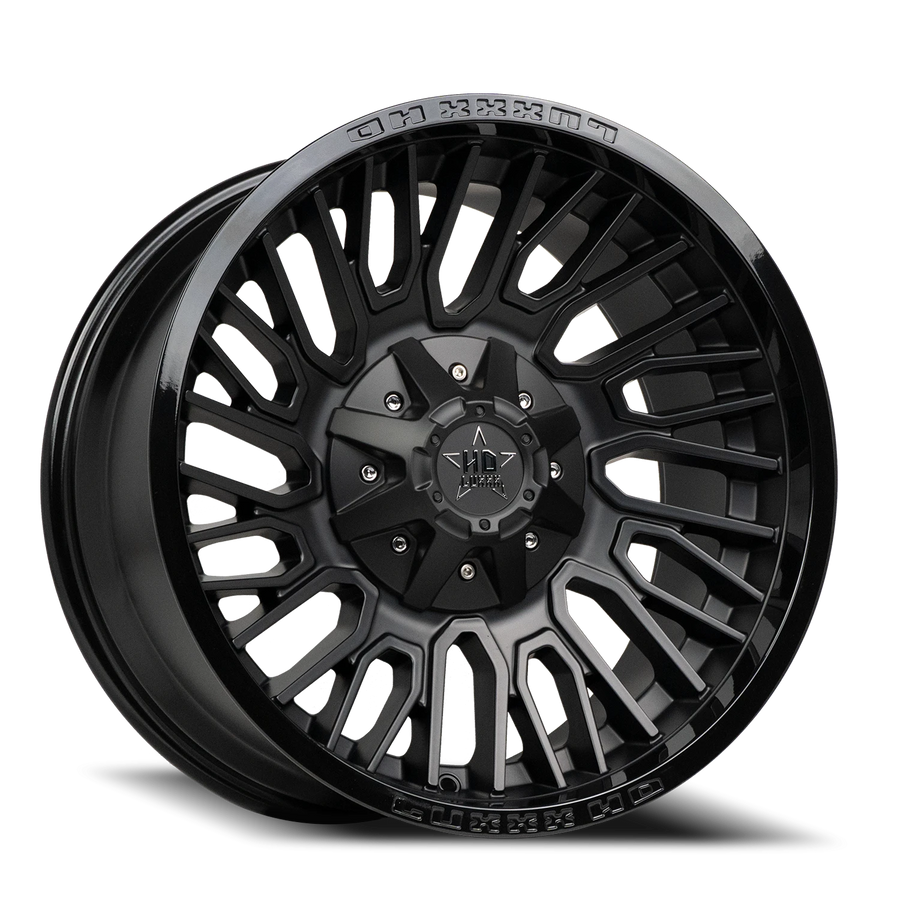 LHD28 20X10 5127/139.7 -18 78.1 Gloss Black Lip Satin Black Face