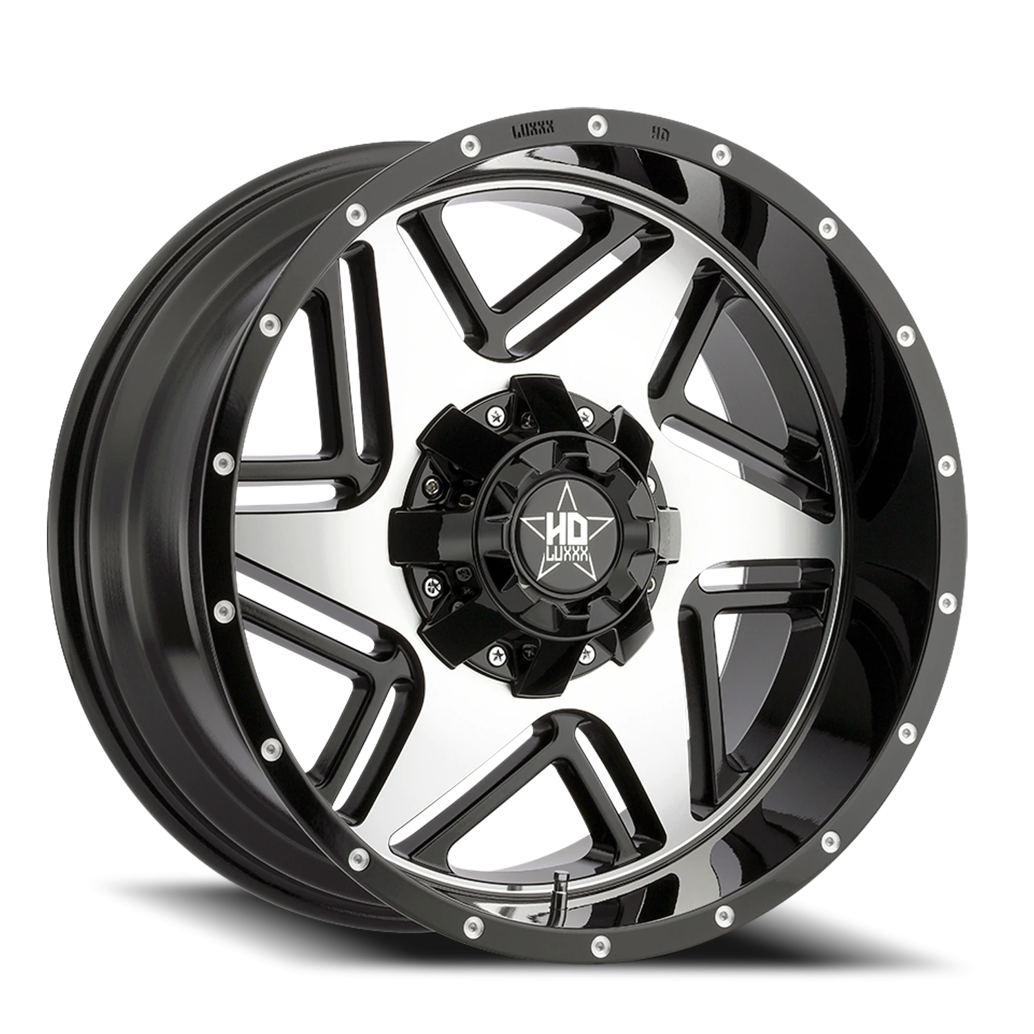 LHD2 20X10 6135/139.7 -18 106.1 Gloss Black Machined Face