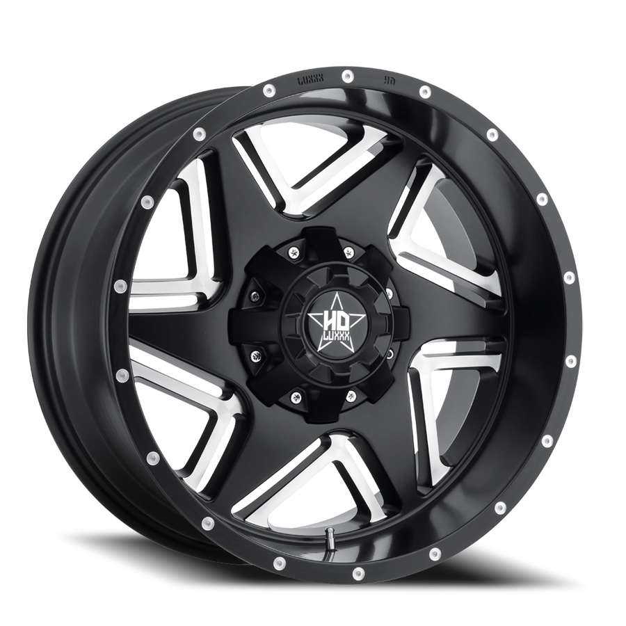 LHD2 20X10 5150/139.7 -18 78 Satin Black Milled