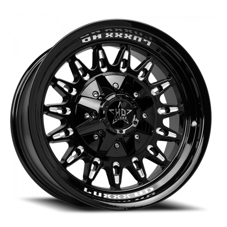 LHD30 20X10 8165/170 -12 125 Gloss Black Milled