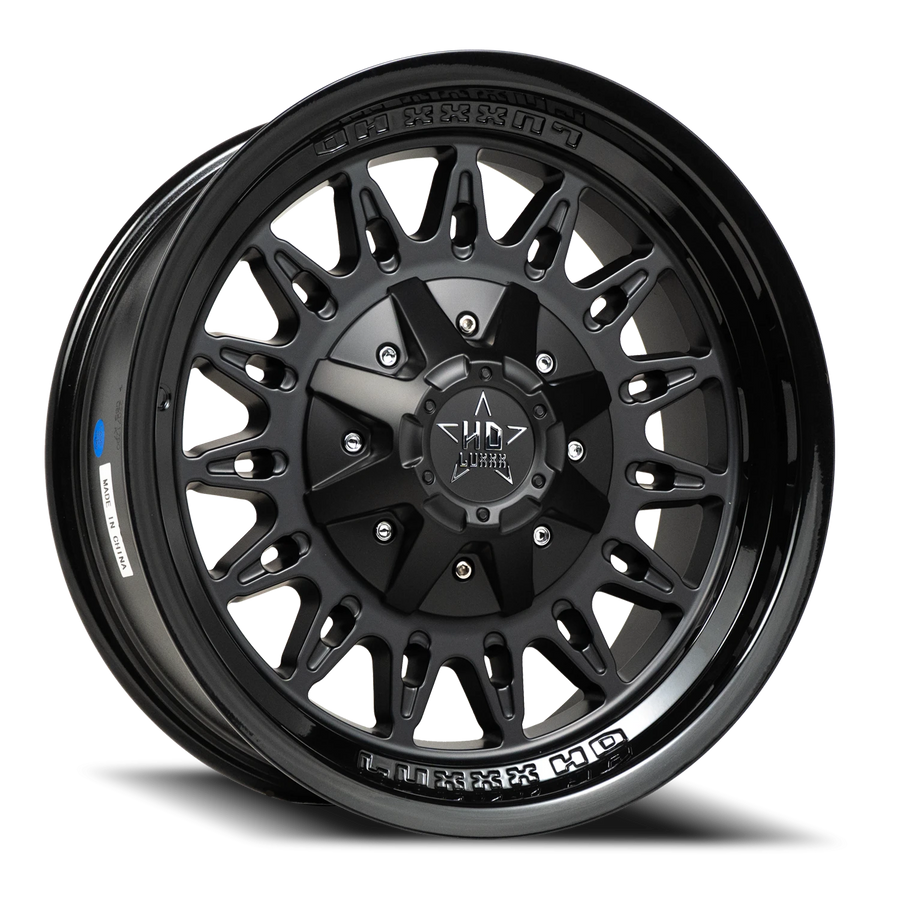 LHD30 17X9 8165/170 +6 125 Gloss Black Matte Black Face