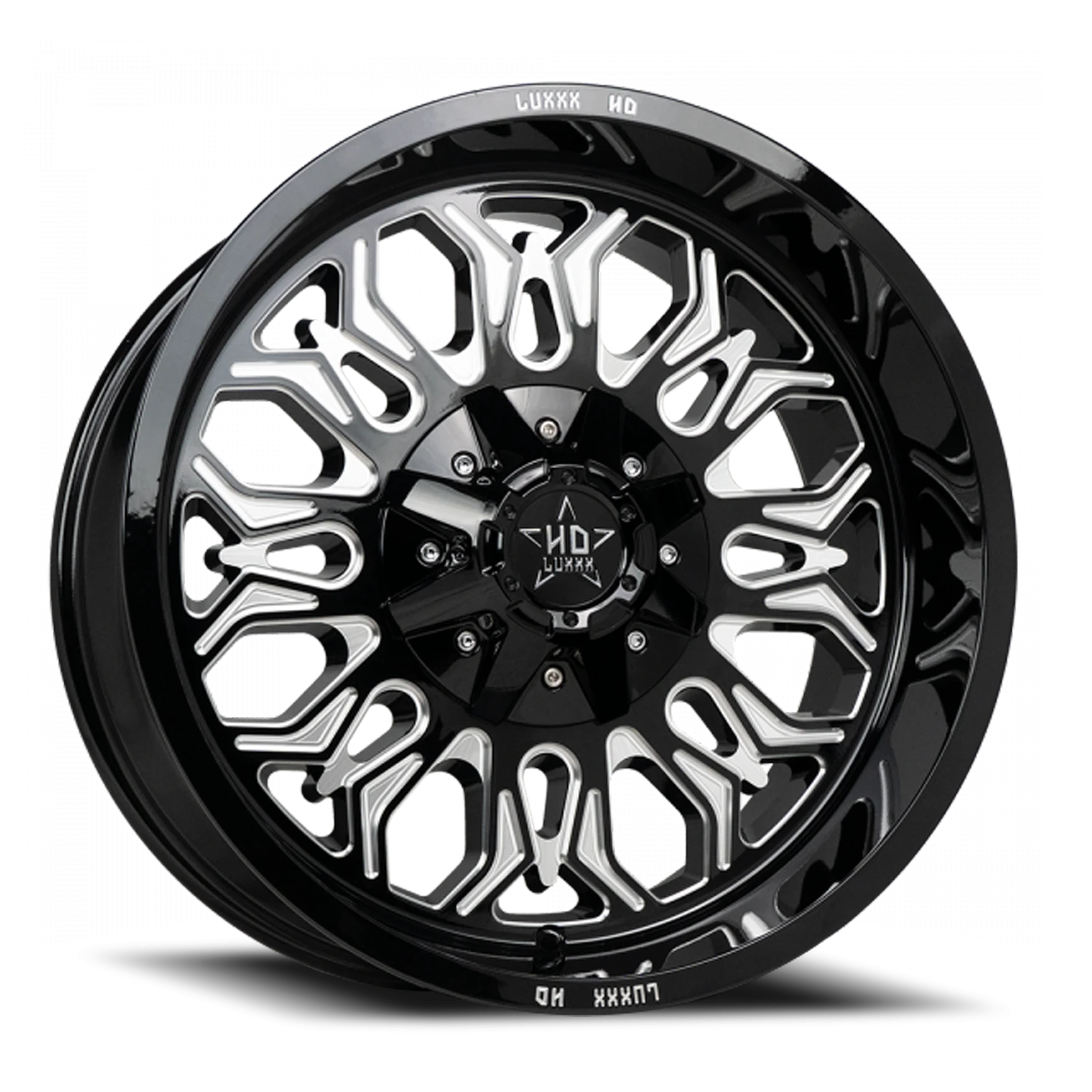 LHD31 20X10 8165/180 -18 125 Gloss Black Milled