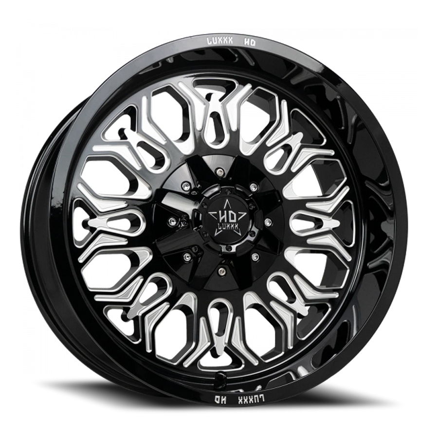 LHD31 20X10 8165/180 -18 125 Gloss Black Milled