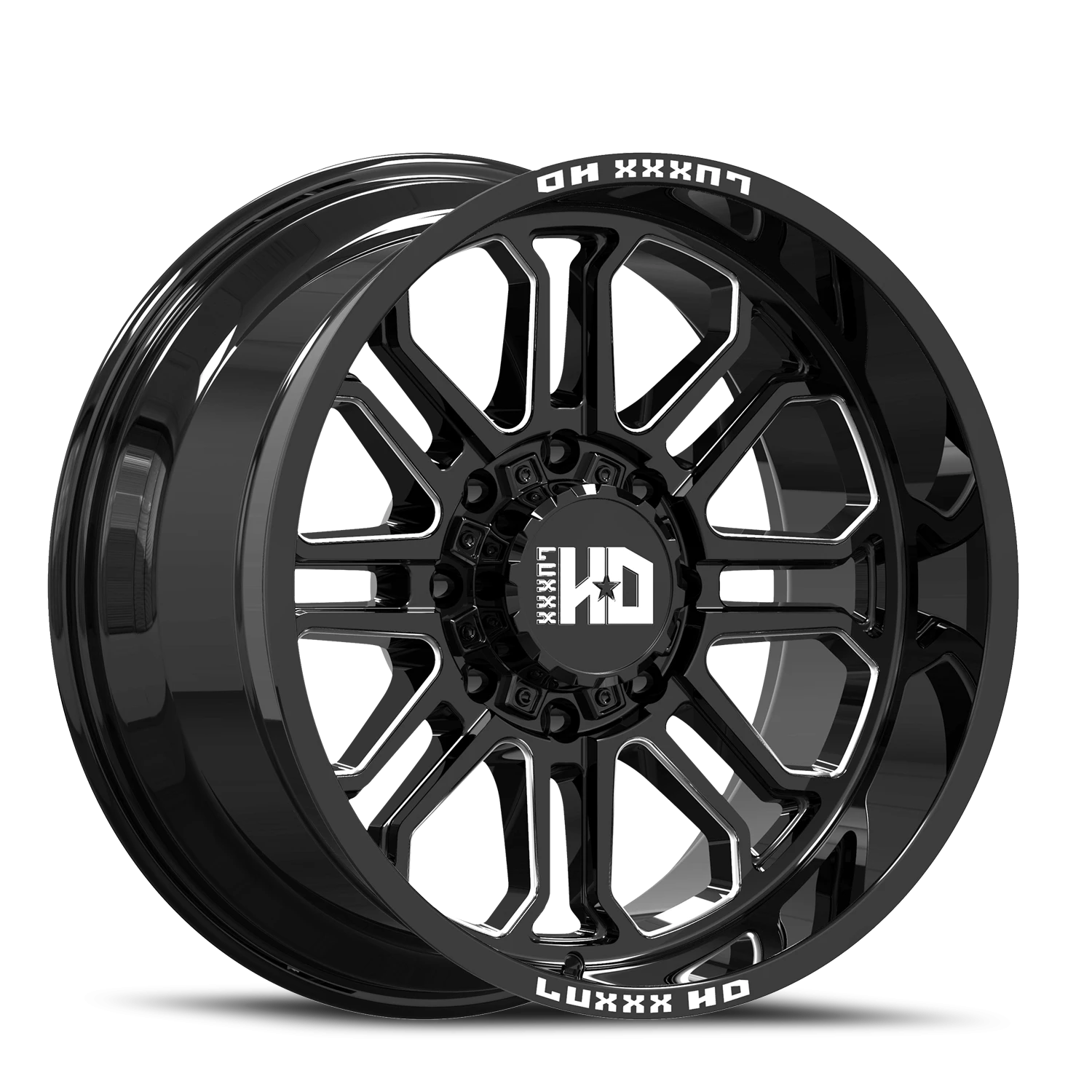 LHD35 20X10 8165 -19 125.1 Gloss Black Milled