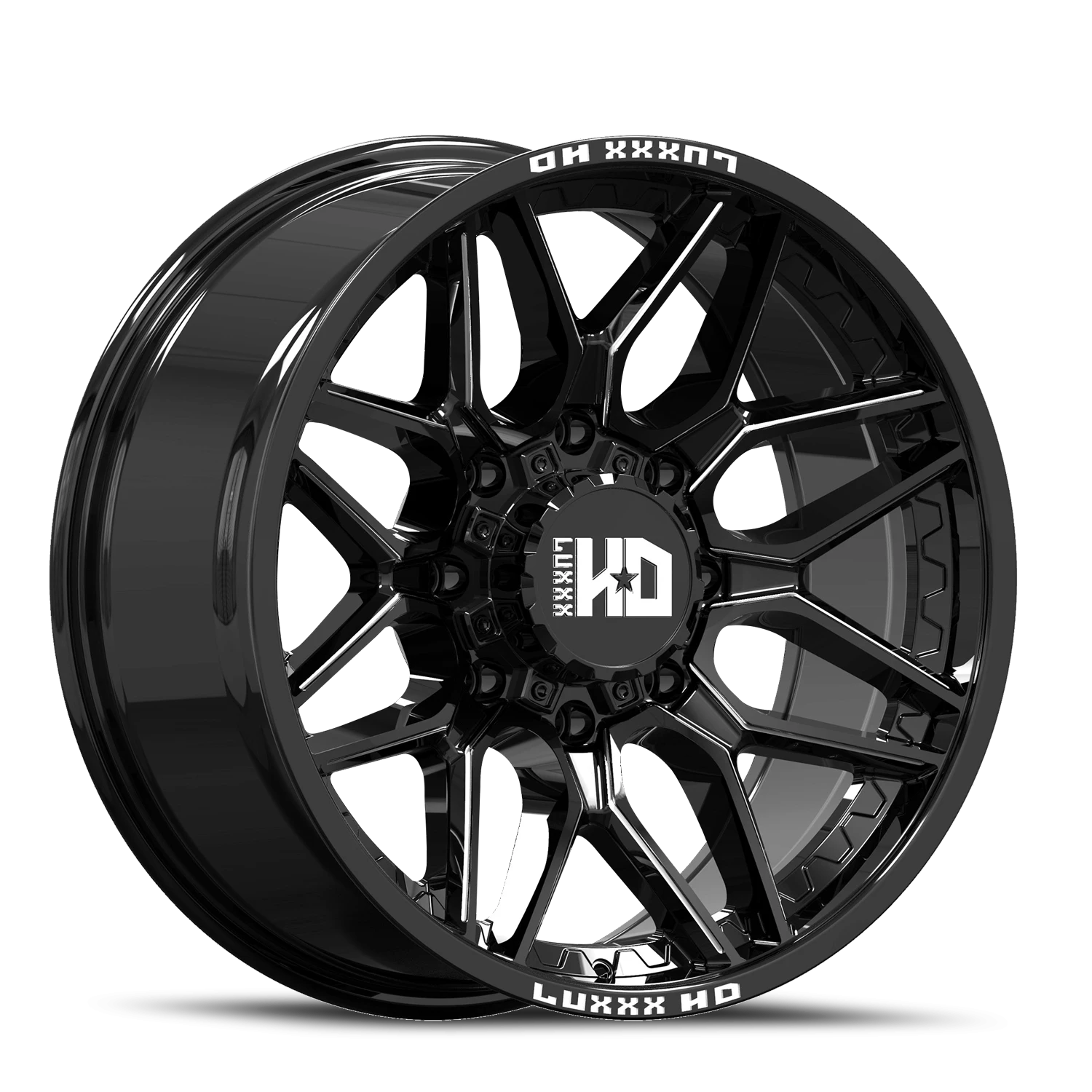 LHD36 20X10 8X170 -19 125.1 Gloss Black Milled