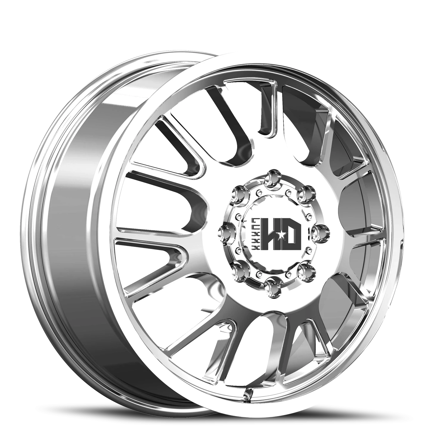 DUALLY HD37 17x6.5 8X200 +129 142 Chrome (Front)