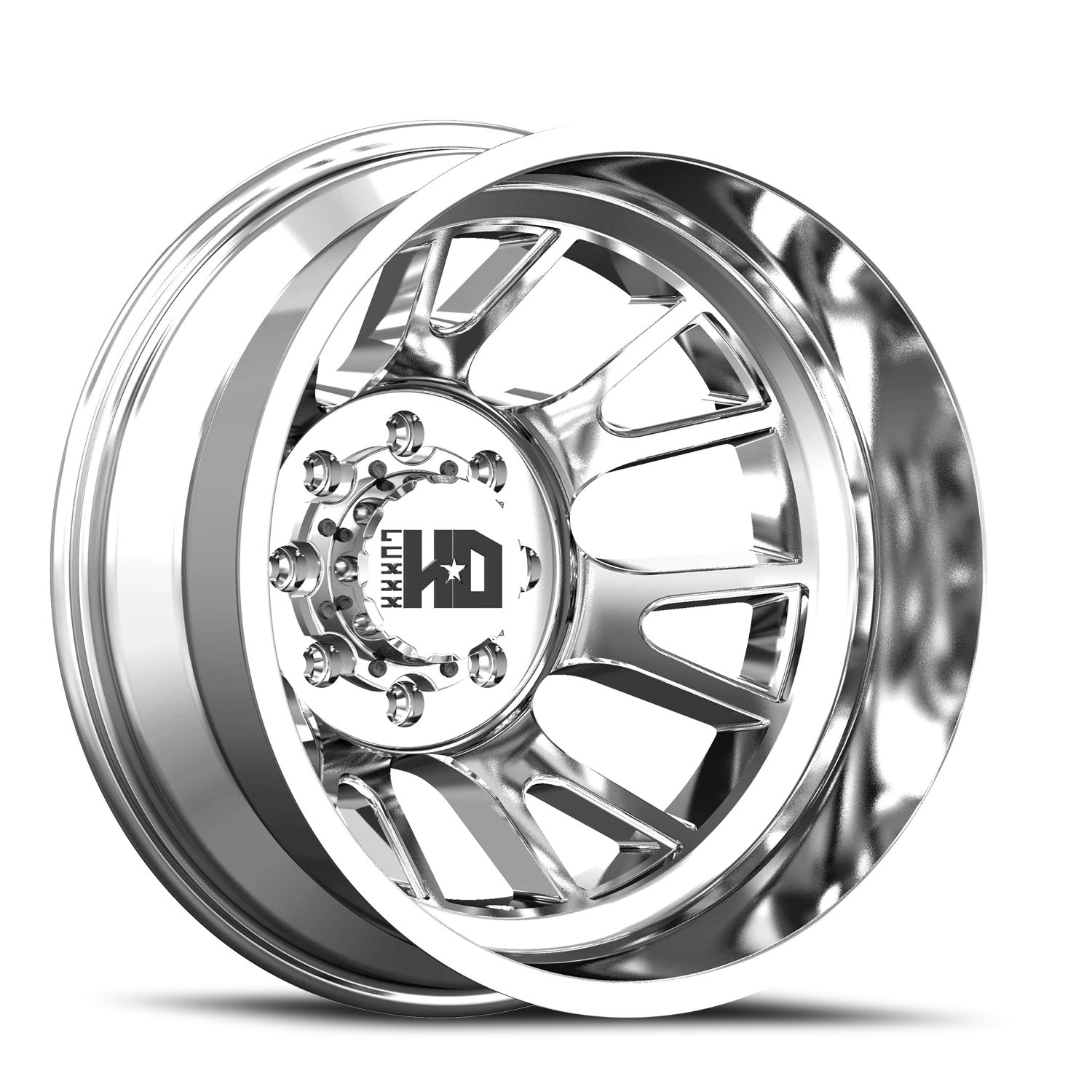 DUALLY HD37 17x6.5 8X200 -140 142 Chrome (Rear)