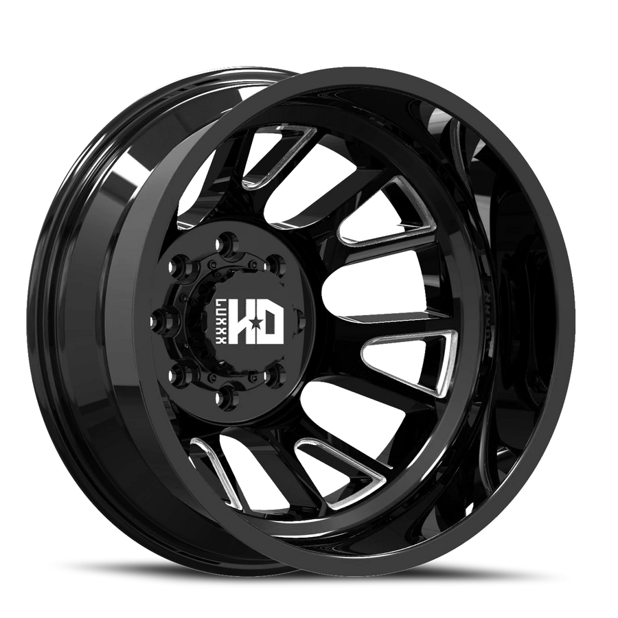 DUALLY HD37 17x6.5 8X210 -140 154.3 Gloss Black Milled (Rear)