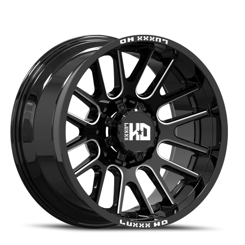 LHD39 22X12 8170 -44 125.1 Gloss Black Milled